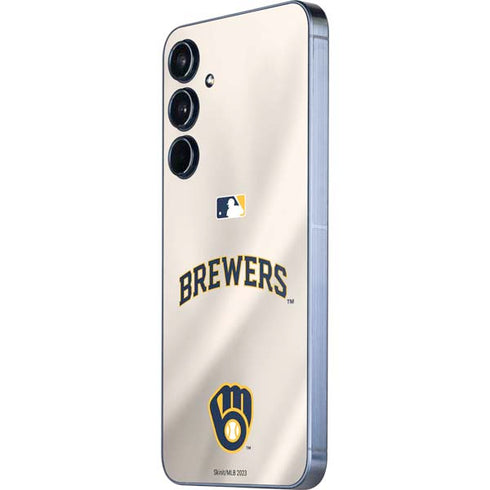 MLB Milwaukee Brewers Home Jersey Galaxy A36 5G Skin