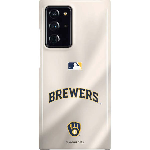 MLB Milwaukee Brewers Home Jersey Galaxy Cases