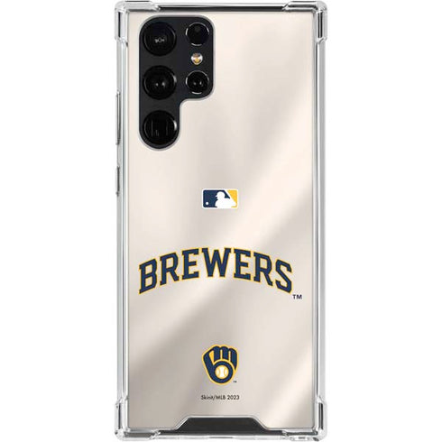 MLB Milwaukee Brewers Home Jersey Galaxy S23 Ultra Clear Case