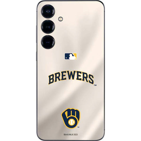 MLB Milwaukee Brewers Home Jersey Galaxy S25 Plus Skin