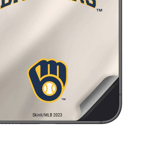 MLB Milwaukee Brewers Home Jersey Galaxy S25 Plus Skin
