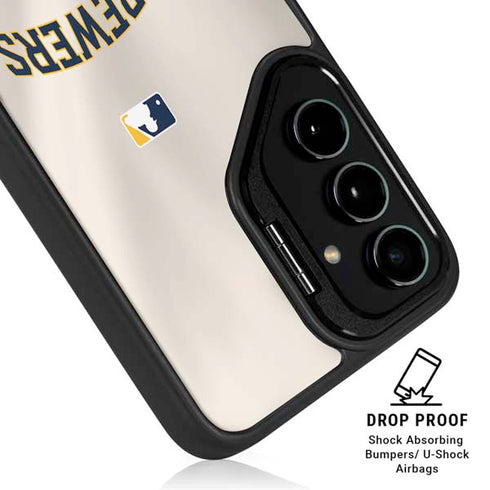 MLB Milwaukee Brewers Home Jersey Galaxy S25 Ultra Kickstand Case
