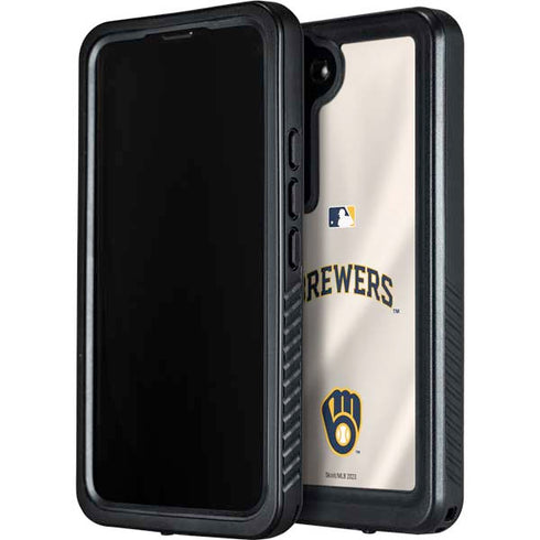 MLB Milwaukee Brewers Home Jersey Galaxy S24 Waterproof Case