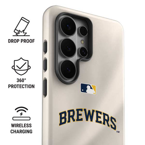 MLB Milwaukee Brewers Home Jersey Galaxy S26 Ultra Impact Case