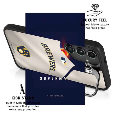 MLB Milwaukee Brewers Home Jersey Galaxy S26 Ultra Kickstand Case