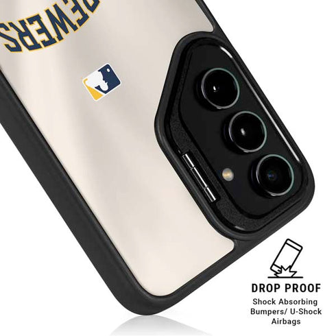 MLB Milwaukee Brewers Home Jersey Galaxy S26 Ultra Kickstand Case