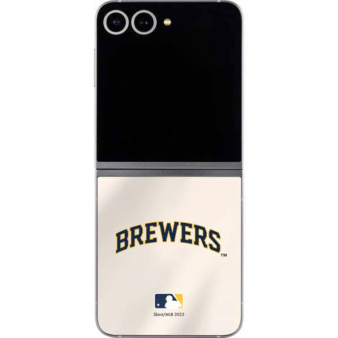 MLB Milwaukee Brewers Home Jersey Galaxy Z Flip6 Skin