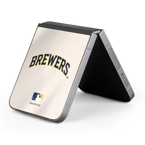 MLB Milwaukee Brewers Home Jersey Galaxy Z Flip6 Skin