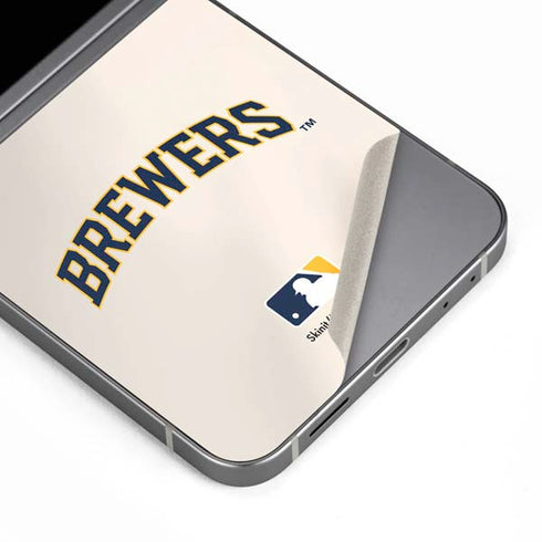 MLB Milwaukee Brewers Home Jersey Galaxy Z Flip6 Skin