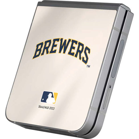 MLB Milwaukee Brewers Home Jersey Galaxy Z Flip6 Skin