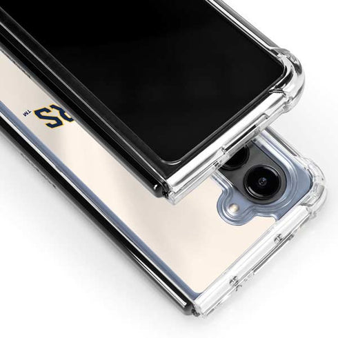 MLB Milwaukee Brewers Home Jersey Galaxy Z Fold5 5G Clear Case