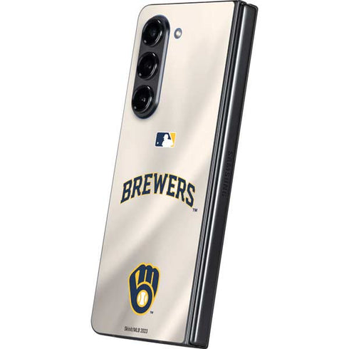 MLB Milwaukee Brewers Home Jersey Galaxy Z Fold5 5G Skin
