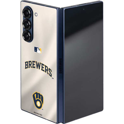 MLB Milwaukee Brewers Home Jersey Galaxy Z Fold6 Skin