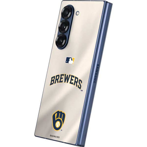 MLB Milwaukee Brewers Home Jersey Galaxy Z Fold6 Skin