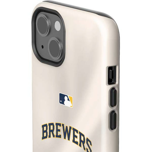 MLB Milwaukee Brewers Home Jersey iPhone 15 Impact Case