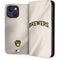 MLB Milwaukee Brewers Home Jersey iPhone 15 Plus Folio Case