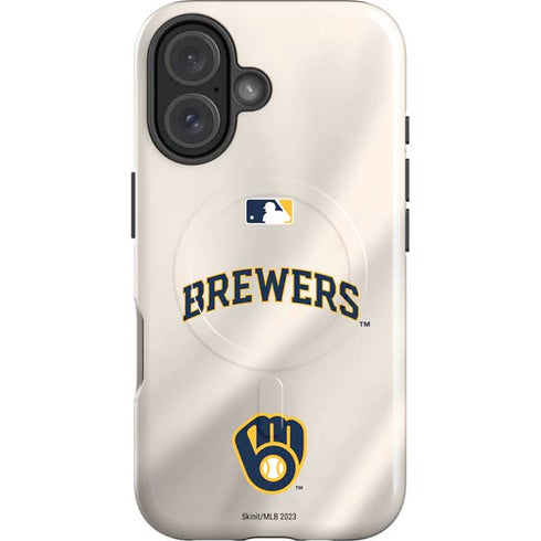 MLB Milwaukee Brewers Home Jersey iPhone 16 Magsafe Impact Case
