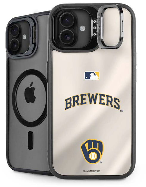 MLB Milwaukee Brewers Home Jersey iPhone 16 Plus Kickstand Case