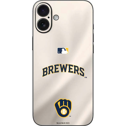 MLB Milwaukee Brewers Home Jersey iPhone 16 Plus Skin