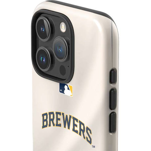 MLB Milwaukee Brewers Home Jersey iPhone 16 Pro Impact Case
