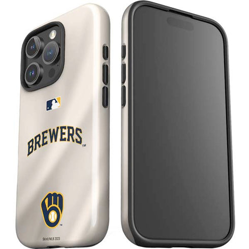 MLB Milwaukee Brewers Home Jersey iPhone 16 Pro Max Impact Case