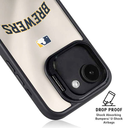 MLB Milwaukee Brewers Home Jersey iPhone 16e Kickstand Case