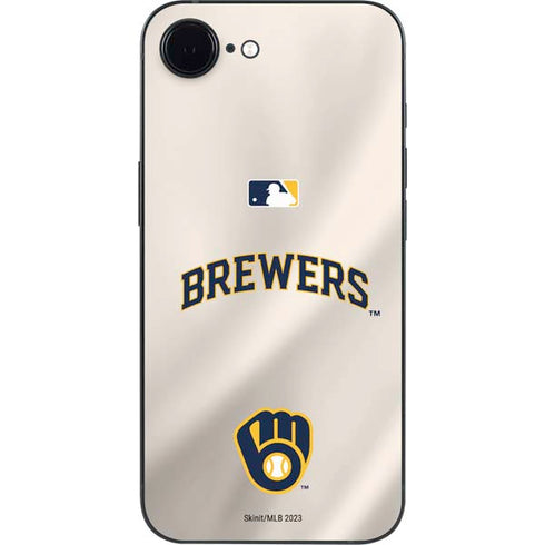 MLB Milwaukee Brewers Home Jersey iPhone 16e Skin