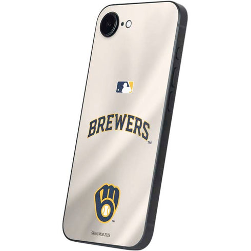 MLB Milwaukee Brewers Home Jersey iPhone 16e Skin