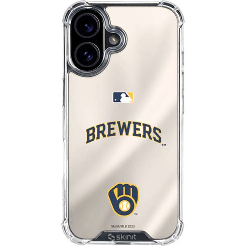 MLB Milwaukee Brewers Home Jersey iPhone 17 Clear Case