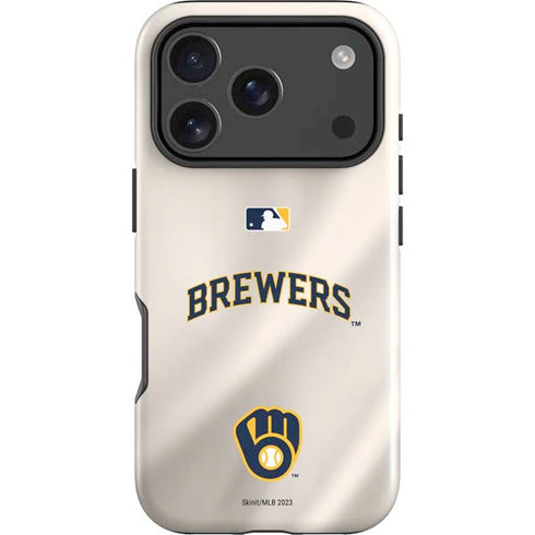 MLB Milwaukee Brewers Home Jersey iPhone 18 Pro Max Impact Case
