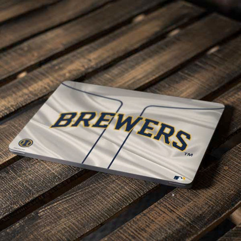 MLB Milwaukee Brewers Home Jersey Apple MacBook Air Skin