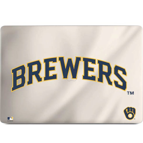 MLB Milwaukee Brewers Home Jersey MacBook Skins