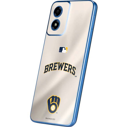 MLB Milwaukee Brewers Home Jersey Moto G Play 4G (2024) Skin
