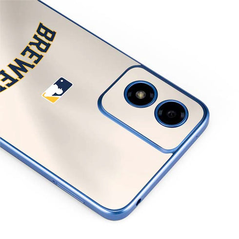 MLB Milwaukee Brewers Home Jersey Moto G Play 4G (2024) Skin
