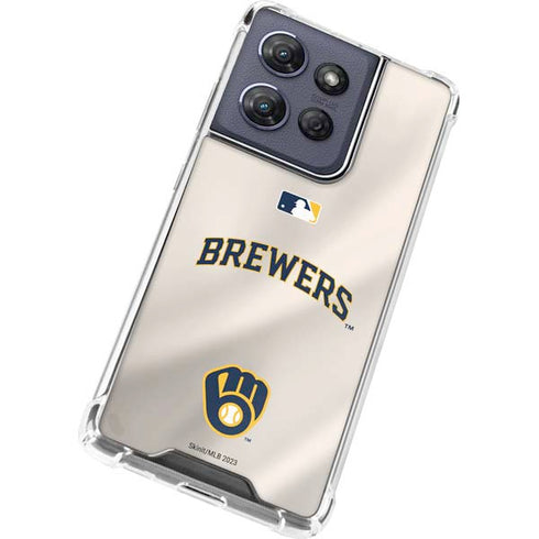 MLB Milwaukee Brewers Home Jersey Moto G Power 5G (2025) Clear Case