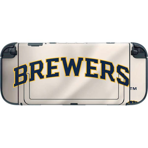 MLB Milwaukee Brewers Home Jersey Nintendo Switch 2 (2025) with Joy-Con Skin