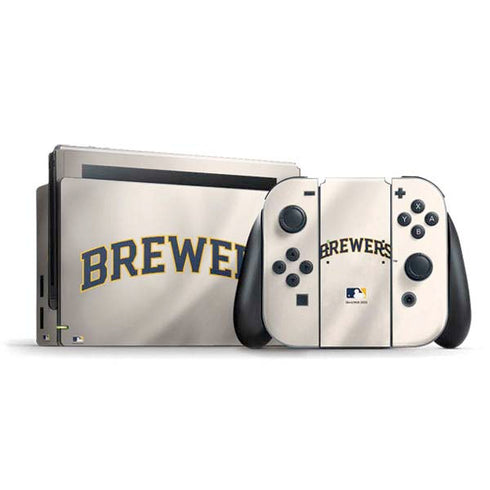 MLB Milwaukee Brewers Home Jersey Nintendo Skins