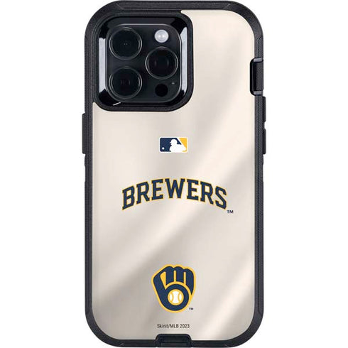 MLB Milwaukee Brewers Home Jersey Otterbox Defender iPhone Skin