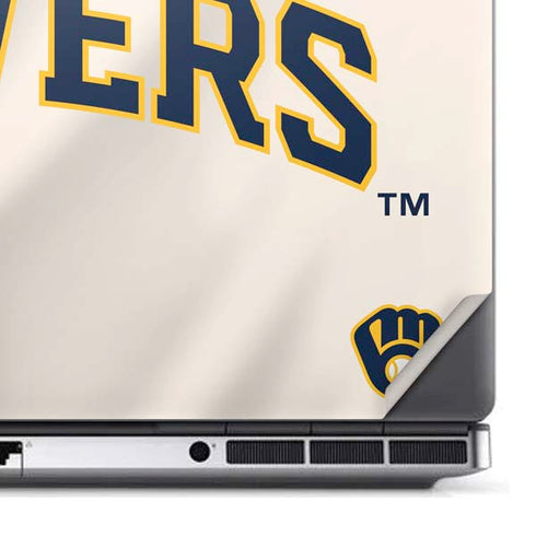 MLB Milwaukee Brewers Home Jersey Dell Precision Skin
