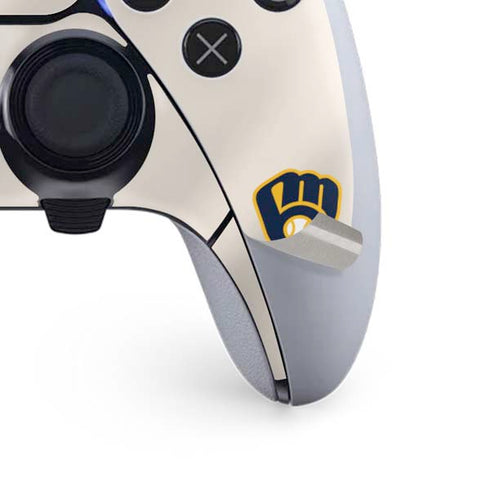 MLB Milwaukee Brewers Home Jersey PS5 DualSense Edge Pro Controller Skin