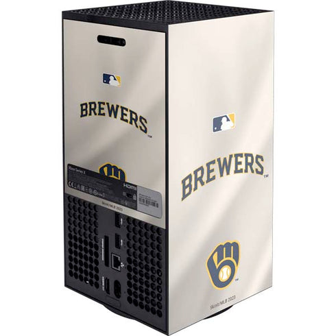 MLB Milwaukee Brewers Home Jersey XBox Series X Digital Edition Console Skin