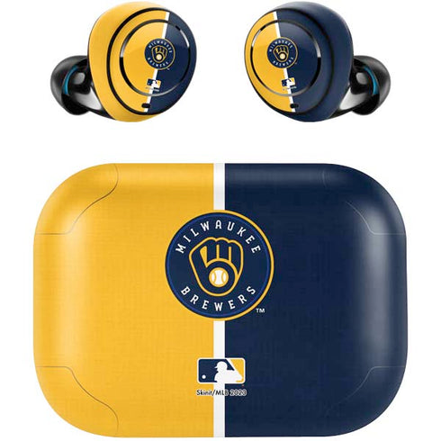 MLB Milwaukee Brewers Split Amazon Echo Buds Skin