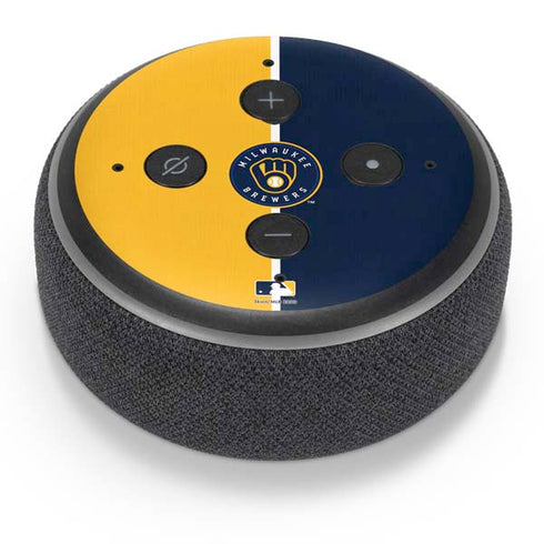 MLB Milwaukee Brewers Split Amazon Echo Dot Skin