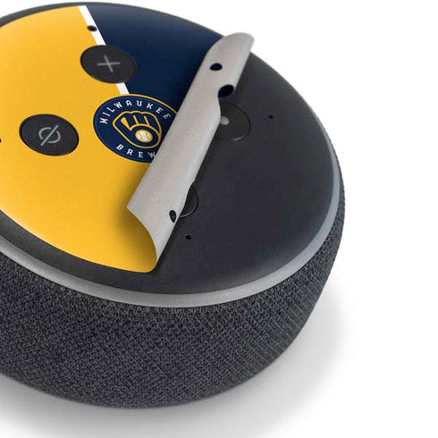 MLB Milwaukee Brewers Split Amazon Echo Dot Skin