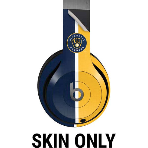 MLB Milwaukee Brewers Split Beats Solo 4 Wireless Headphones Skin