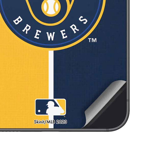 MLB Milwaukee Brewers Split Galaxy A16 5G Skin