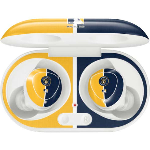 MLB Milwaukee Brewers Split Galaxy Buds Plus Skin