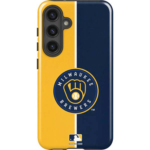 MLB Milwaukee Brewers Split Galaxy S25 Impact Case