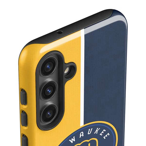 MLB Milwaukee Brewers Split Galaxy S25 Impact Case