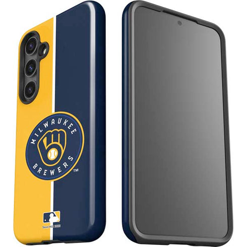 MLB Milwaukee Brewers Split Galaxy S25 Impact Case